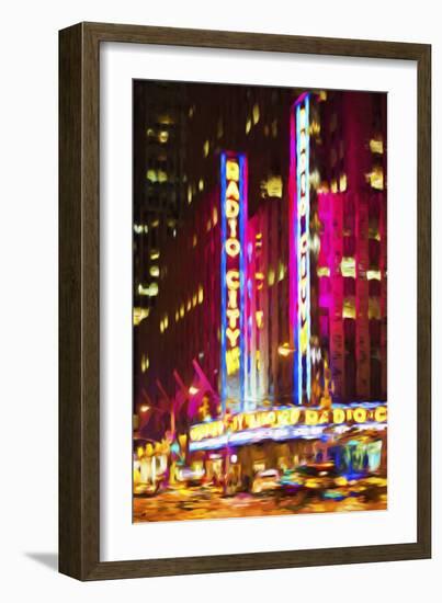 Radio City III - In the Style of Oil Painting-Philippe Hugonnard-Framed Giclee Print