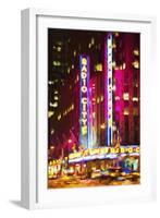 Radio City III - In the Style of Oil Painting-Philippe Hugonnard-Framed Giclee Print