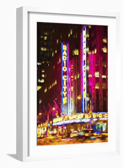 Radio City III - In the Style of Oil Painting-Philippe Hugonnard-Framed Giclee Print