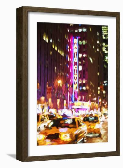 Radio City - In the Style of Oil Painting-Philippe Hugonnard-Framed Giclee Print