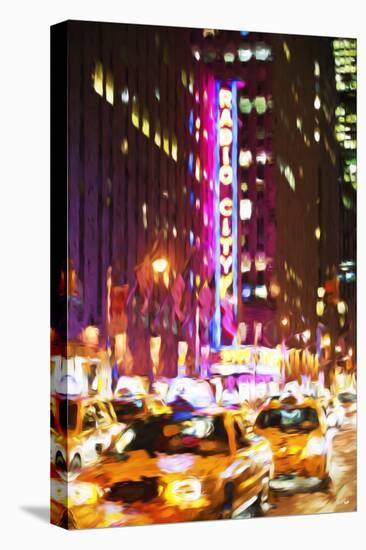 Radio City - In the Style of Oil Painting-Philippe Hugonnard-Stretched Canvas