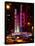 Radio City Music Hall and Yellow Cab by Night, Manhattan, Times Square, New York City, US, USA-Philippe Hugonnard-Framed Stretched Canvas