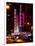 Radio City Music Hall and Yellow Cab by Night, Manhattan, Times Square, New York City, US, USA-Philippe Hugonnard-Framed Photographic Print