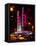 Radio City Music Hall and Yellow Cab by Night, Manhattan, Times Square, New York City, US, USA-Philippe Hugonnard-Framed Stretched Canvas