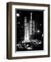 Radio City Music Hall and Yellow Cab by Night, Manhattan, Times Square, NYC, Old Classic-Philippe Hugonnard-Framed Photographic Print