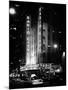 Radio City Music Hall and Yellow Cab by Night, Manhattan, Times Square, NYC, Old Classic-Philippe Hugonnard-Mounted Photographic Print