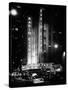 Radio City Music Hall and Yellow Cab by Night, Manhattan, Times Square, NYC, Old Classic-Philippe Hugonnard-Stretched Canvas