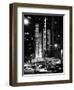 Radio City Music Hall and Yellow Cab by Night, Manhattan, Times Square, NYC, USA-Philippe Hugonnard-Framed Photographic Print