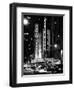 Radio City Music Hall and Yellow Cab by Night, Manhattan, Times Square, NYC, USA-Philippe Hugonnard-Framed Photographic Print