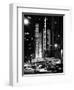 Radio City Music Hall and Yellow Cab by Night, Manhattan, Times Square, NYC, USA-Philippe Hugonnard-Framed Photographic Print