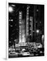 Radio City Music Hall and Yellow Cab by Night, Manhattan, Times Square, NYC, USA-Philippe Hugonnard-Framed Photographic Print