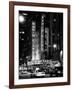 Radio City Music Hall and Yellow Cab by Night, Manhattan, Times Square, NYC, USA-Philippe Hugonnard-Framed Photographic Print