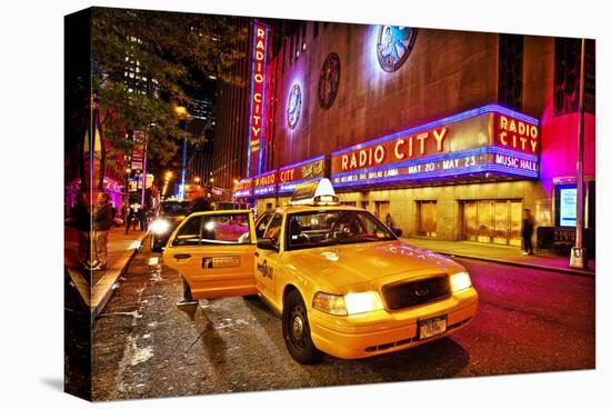 Radio City Music Hall by Night, New York City, New York, USA-null-Stretched Canvas