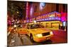 Radio City Music Hall by Night, New York City, New York, USA-null-Mounted Art Print