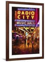 Radio City Music Hall by night-Philippe Hugonnard-Framed Giclee Print