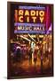 Radio City Music Hall by night-Philippe Hugonnard-Framed Giclee Print