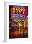 Radio City Music Hall by night-Philippe Hugonnard-Framed Giclee Print