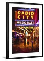 Radio City Music Hall by night-Philippe Hugonnard-Framed Giclee Print