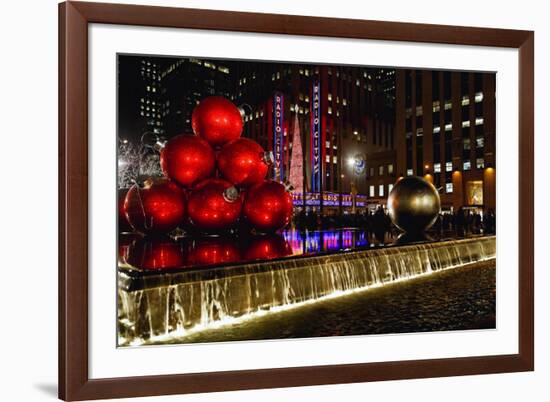 Radio City Music Hall Holiday Scenic, New York-George Oze-Framed Photographic Print