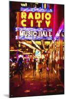 Radio City Music Hall II - In the Style of Oil Painting-Philippe Hugonnard-Mounted Giclee Print