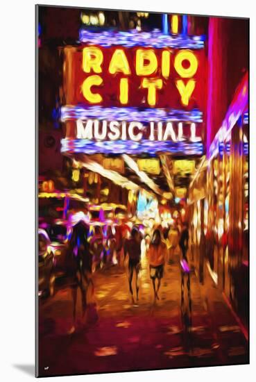 Radio City Music Hall II - In the Style of Oil Painting-Philippe Hugonnard-Mounted Giclee Print