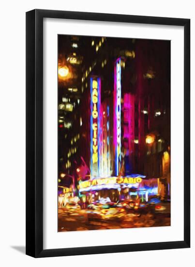 Radio City Music Hall III - In the Style of Oil Painting-Philippe Hugonnard-Framed Giclee Print