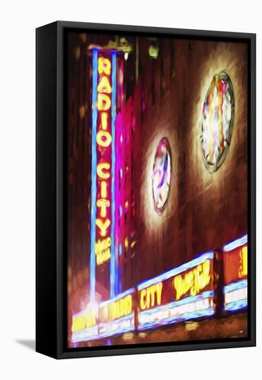 Radio City Music Hall - In the Style of Oil Painting-Philippe Hugonnard-Framed Stretched Canvas