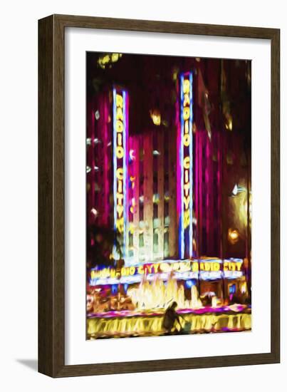 Radio City Music Hall IV - In the Style of Oil Painting-Philippe Hugonnard-Framed Giclee Print