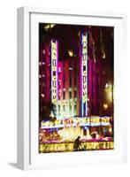 Radio City Music Hall IV - In the Style of Oil Painting-Philippe Hugonnard-Framed Giclee Print