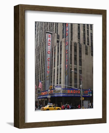 Radio City Music Hall, Manhattan, New York City, New York, USA-Amanda Hall-Framed Photographic Print