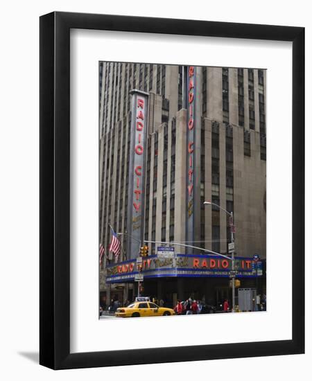 Radio City Music Hall, Manhattan, New York City, New York, USA-Amanda Hall-Framed Photographic Print