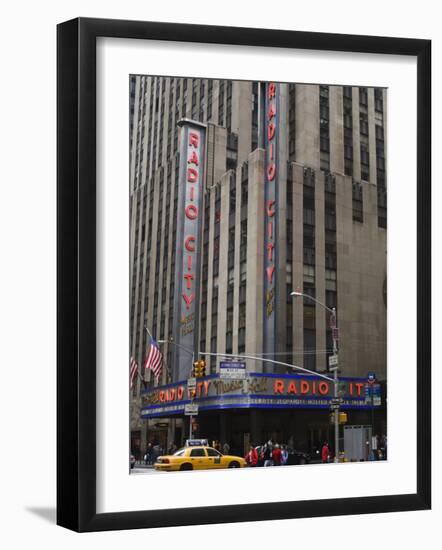 Radio City Music Hall, Manhattan, New York City, New York, USA-Amanda Hall-Framed Photographic Print