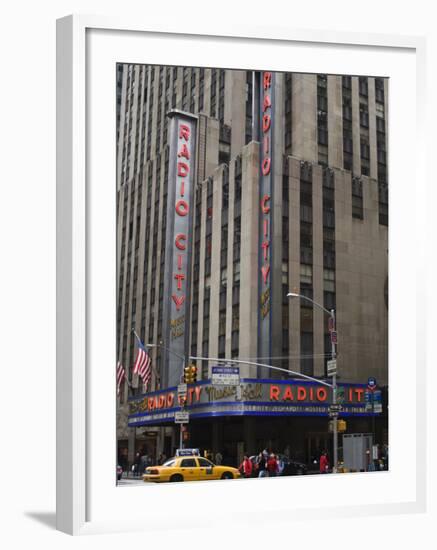 Radio City Music Hall, Manhattan, New York City, New York, USA-Amanda Hall-Framed Photographic Print