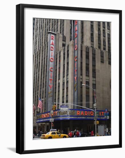 Radio City Music Hall, Manhattan, New York City, New York, USA-Amanda Hall-Framed Photographic Print