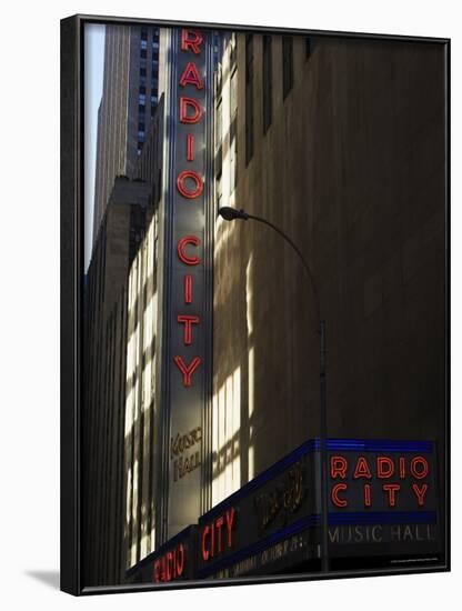 Radio City Music Hall, Manhattan, New York City, New York, USA-Amanda Hall-Framed Photographic Print