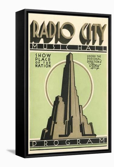 Radio City Music Hall Program, New York City-null-Framed Stretched Canvas