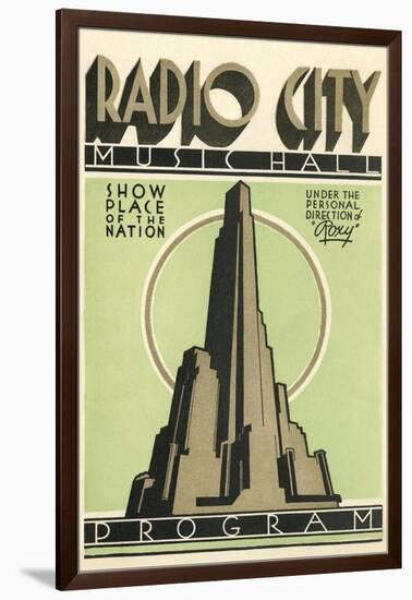 Radio City Music Hall Program, New York City-null-Framed Art Print