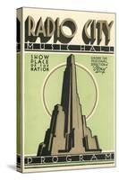 Radio City Music Hall Program, New York City-null-Stretched Canvas