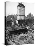 Radio City Music Hall under Construction-null-Stretched Canvas