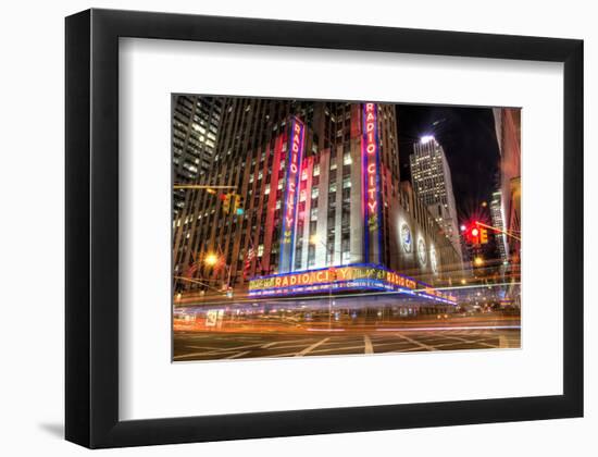 Radio City New York-null-Framed Art Print