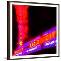 Radio City Night, New York-Tosh-Framed Premium Giclee Print