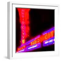 Radio City Night, New York-Tosh-Framed Art Print