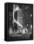 Radio City Shining with Many Bright Lights During the Night-Bernard Hoffman-Framed Stretched Canvas