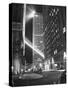 Radio City Shining with Many Bright Lights During the Night-Bernard Hoffman-Stretched Canvas