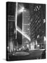 Radio City Shining with Many Bright Lights During the Night-Bernard Hoffman-Stretched Canvas