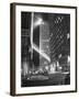Radio City Shining with Many Bright Lights During the Night-Bernard Hoffman-Framed Photographic Print