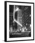 Radio City Shining with Many Bright Lights During the Night-Bernard Hoffman-Framed Photographic Print