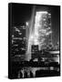 Radio City Shining with Many Bright Lights During the Night-Bernard Hoffman-Framed Stretched Canvas