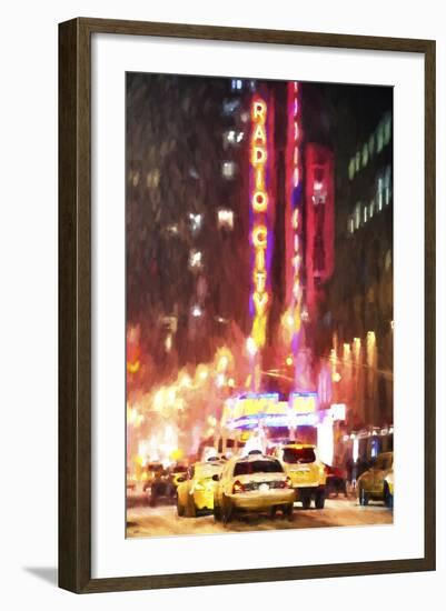 Radio City Taxis-Philippe Hugonnard-Framed Giclee Print