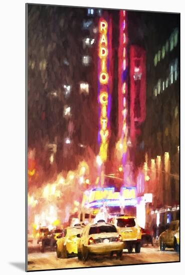 Radio City Taxis-Philippe Hugonnard-Mounted Giclee Print